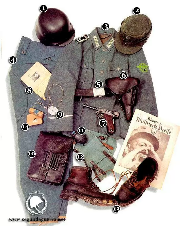 Uniforme da Polícia Ostensiva Nazista