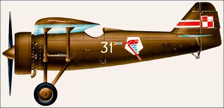 Caça polonês P.7 - Força Aérea Polonesa